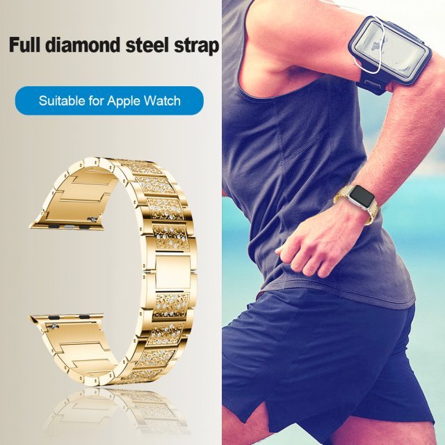 Smart Watch Metal Inlaid Diamond Strap