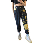 Europe And The United States New Ladies Fashion Fashion Printed Harem Pants Loose Jeans
