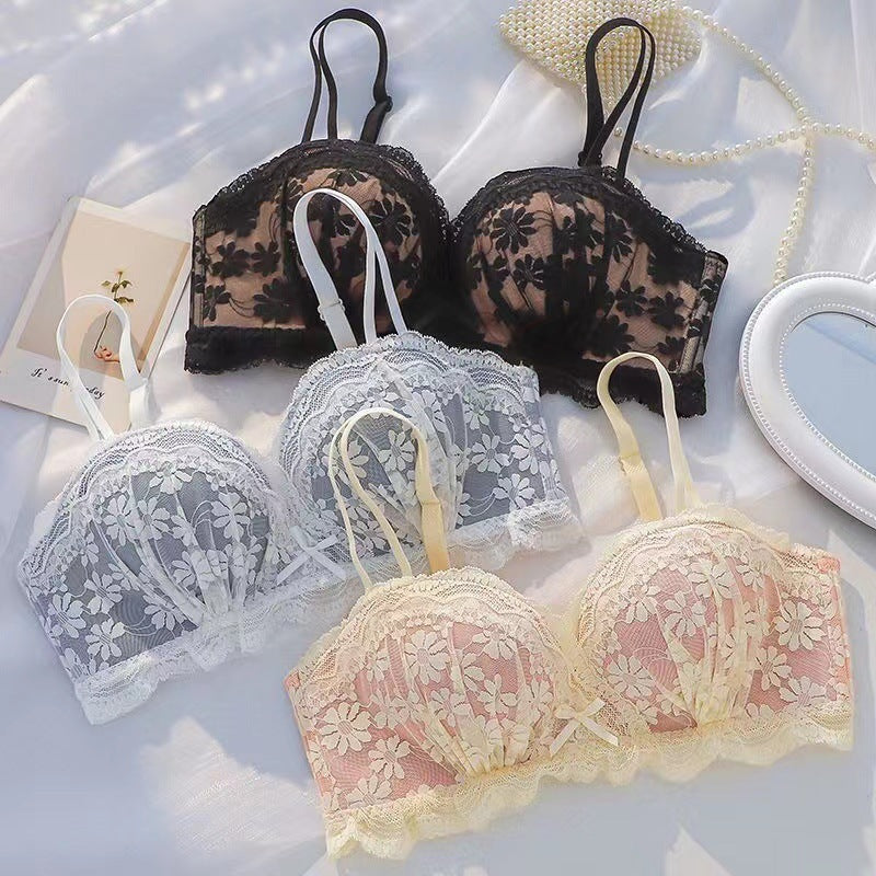 Push Up Underwear Women's Sexy Lace Bra Wireless Bra