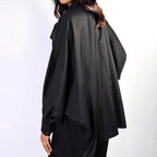 Fashion Bowknot Lace-up Long Sleeve Loose Shirt