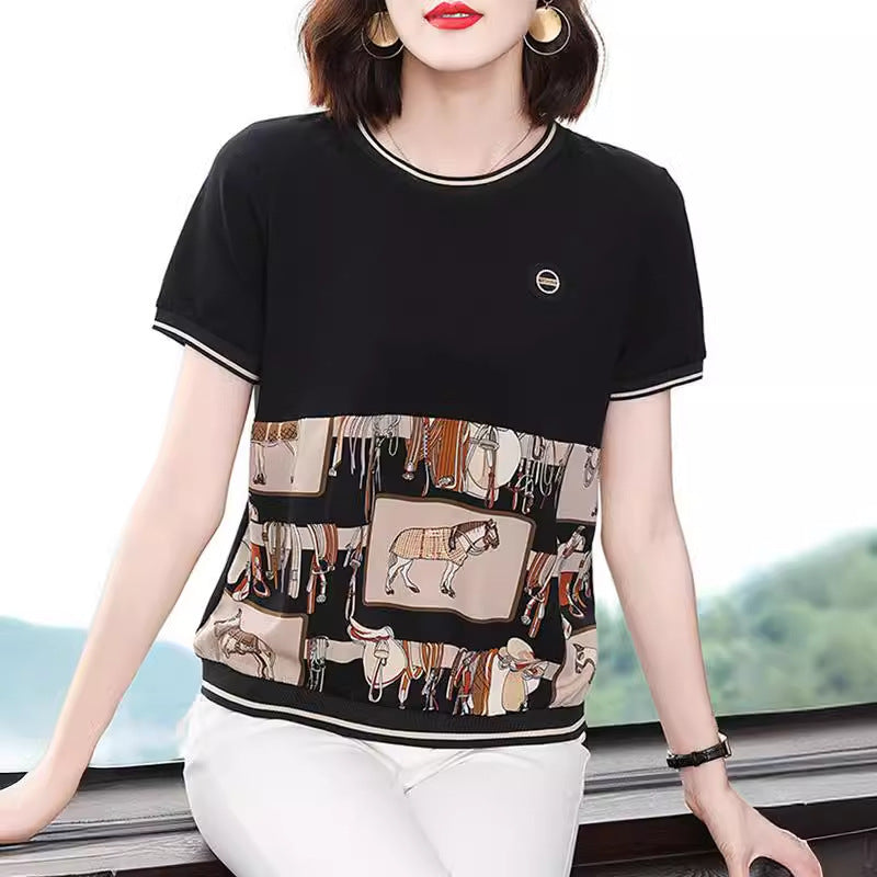 Summer Plus Size T-shirt Women's Clothing