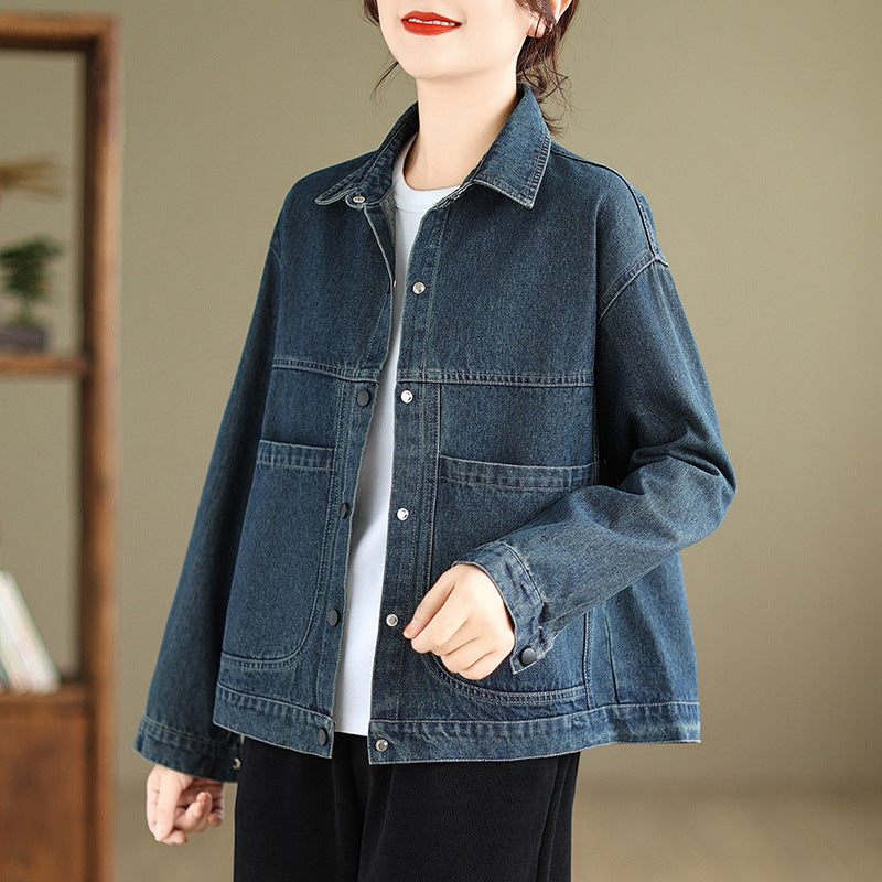 Women's Autumn Vintage Denim Jacket