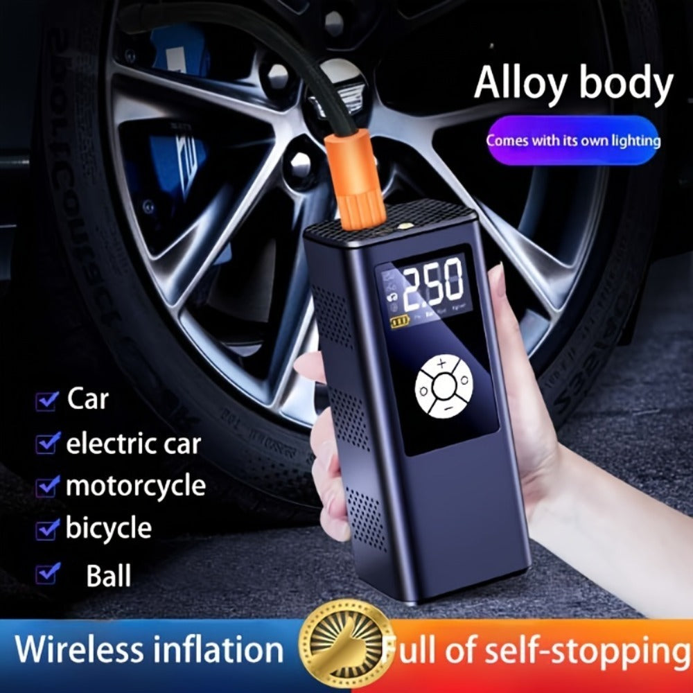 Wireless Car Inflatable High-power Portable Intelligent Digital Display Inflatable Treasure Multi-function Wireless Charging