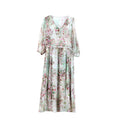 New Fashion V-neck Temperament Printed Dress