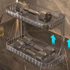 Double-Layer Light Luxury Storage Box Desktop Cosmetics Storage Rack