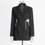 Midriff Outfit Top Temperament Slim-fitting Suit Women's