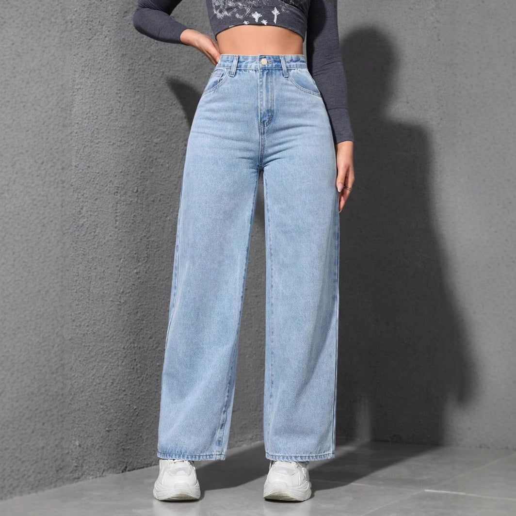 Women's Loose Straight Wide Leg Jeans