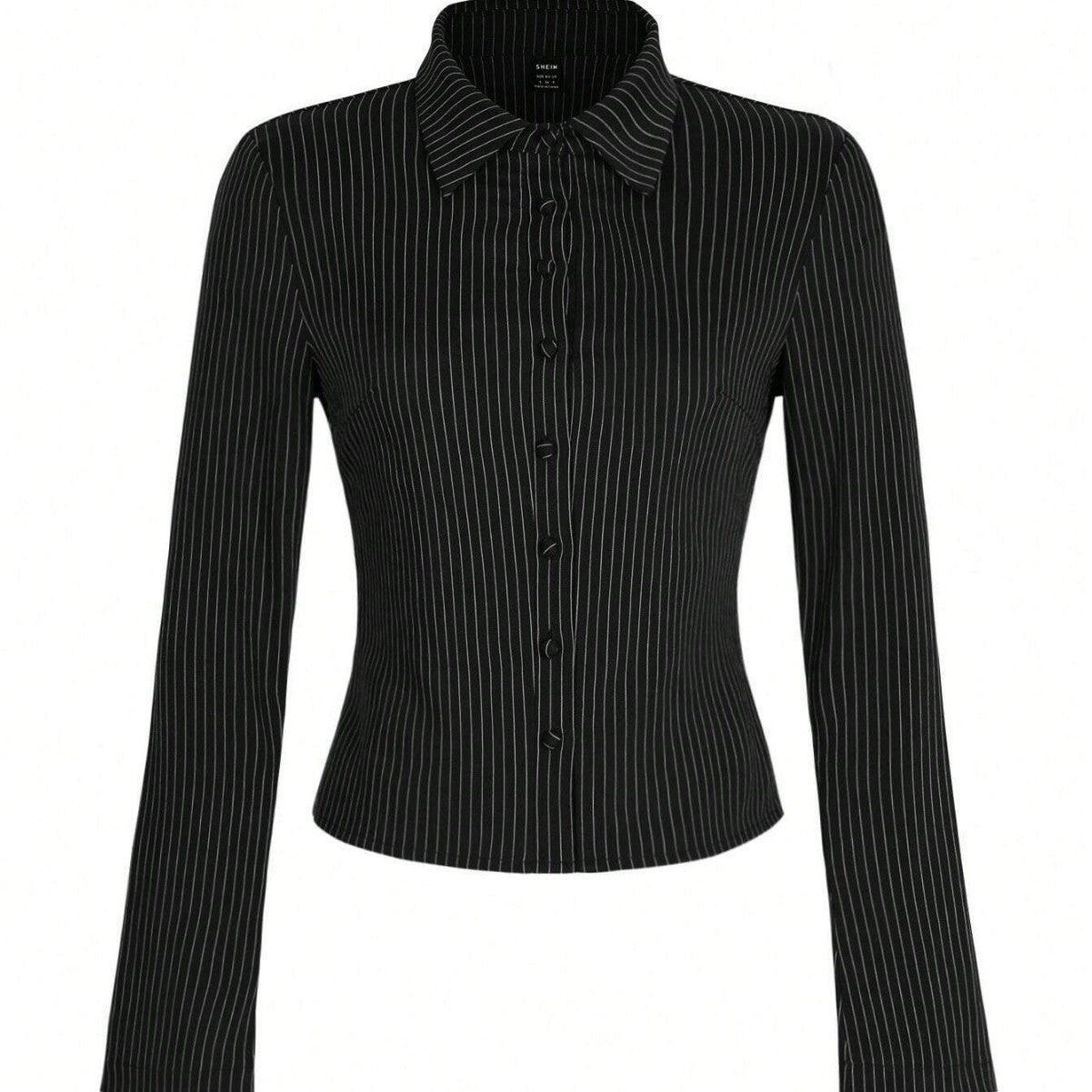 Fashion Casual All-match V-neck Striped Long Sleeve Shirt Top